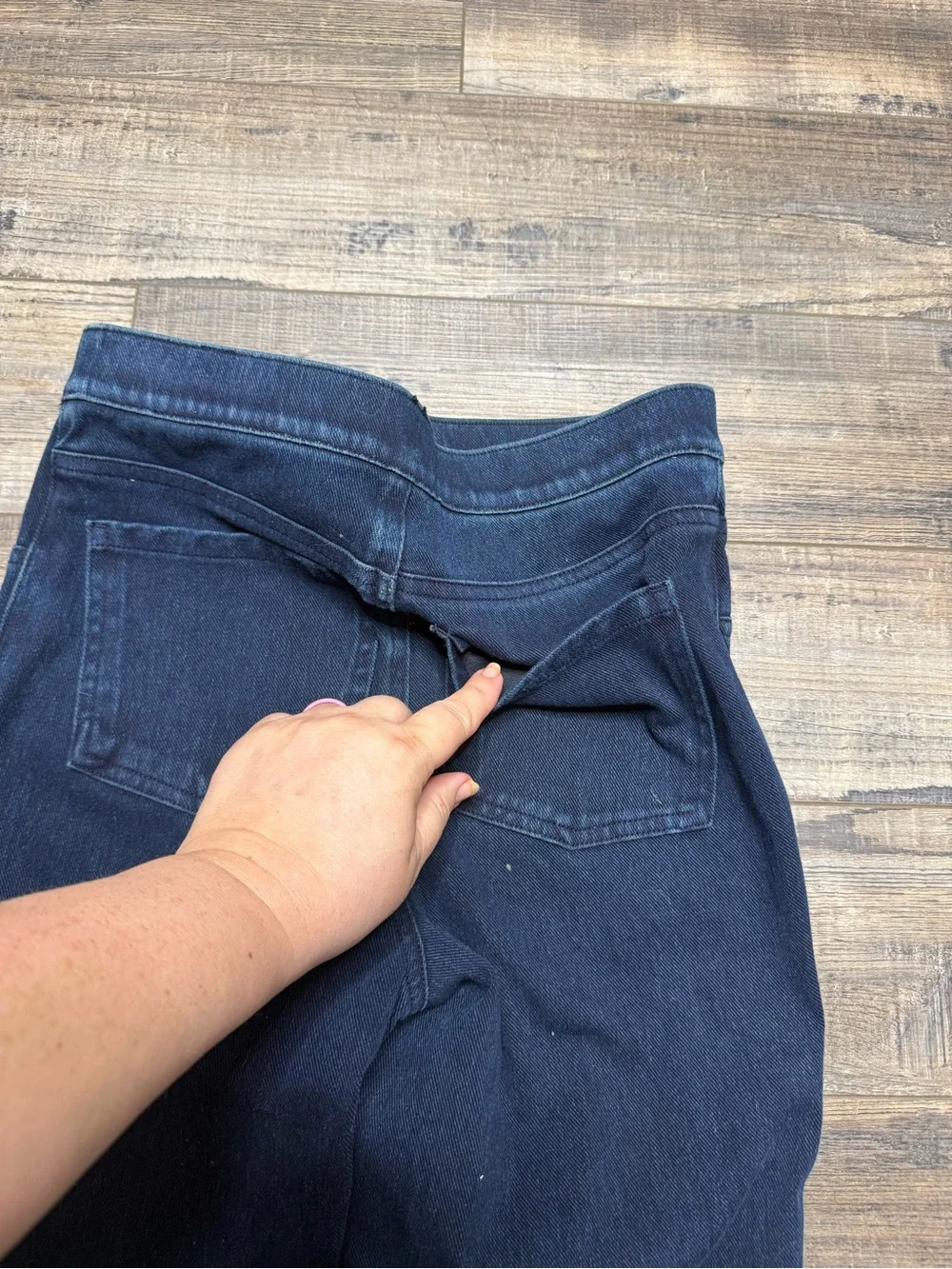 Spanx Jean-Ish Cropped Skinny Capri Denim Leggings Women's Small 20296R